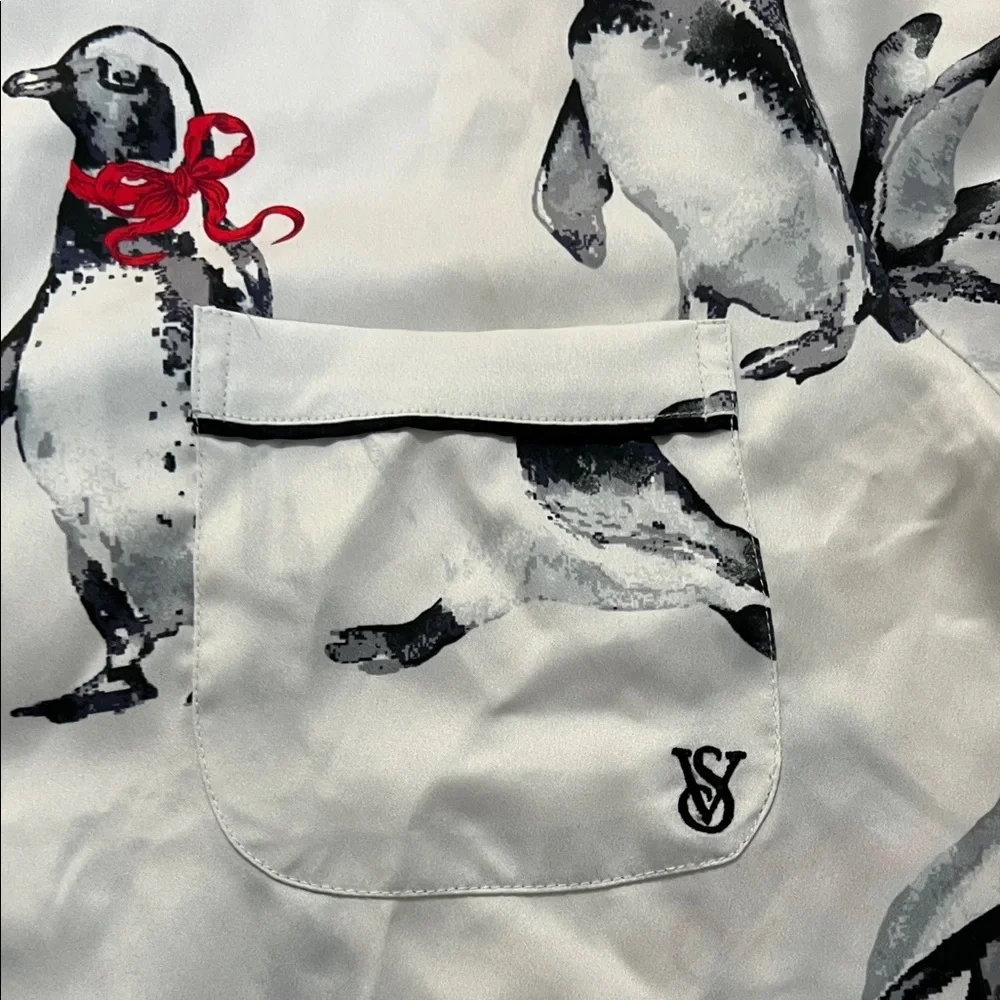 Victoria's Secret White and Black Penguin Pajama Set - Picture 4 of 7